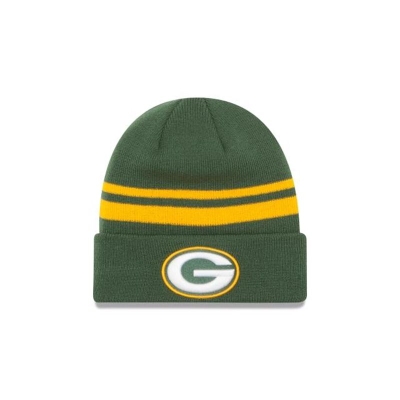 Green Green Bay Packers Hat - New Era NFL Cuff Knit Beanie USA5764091